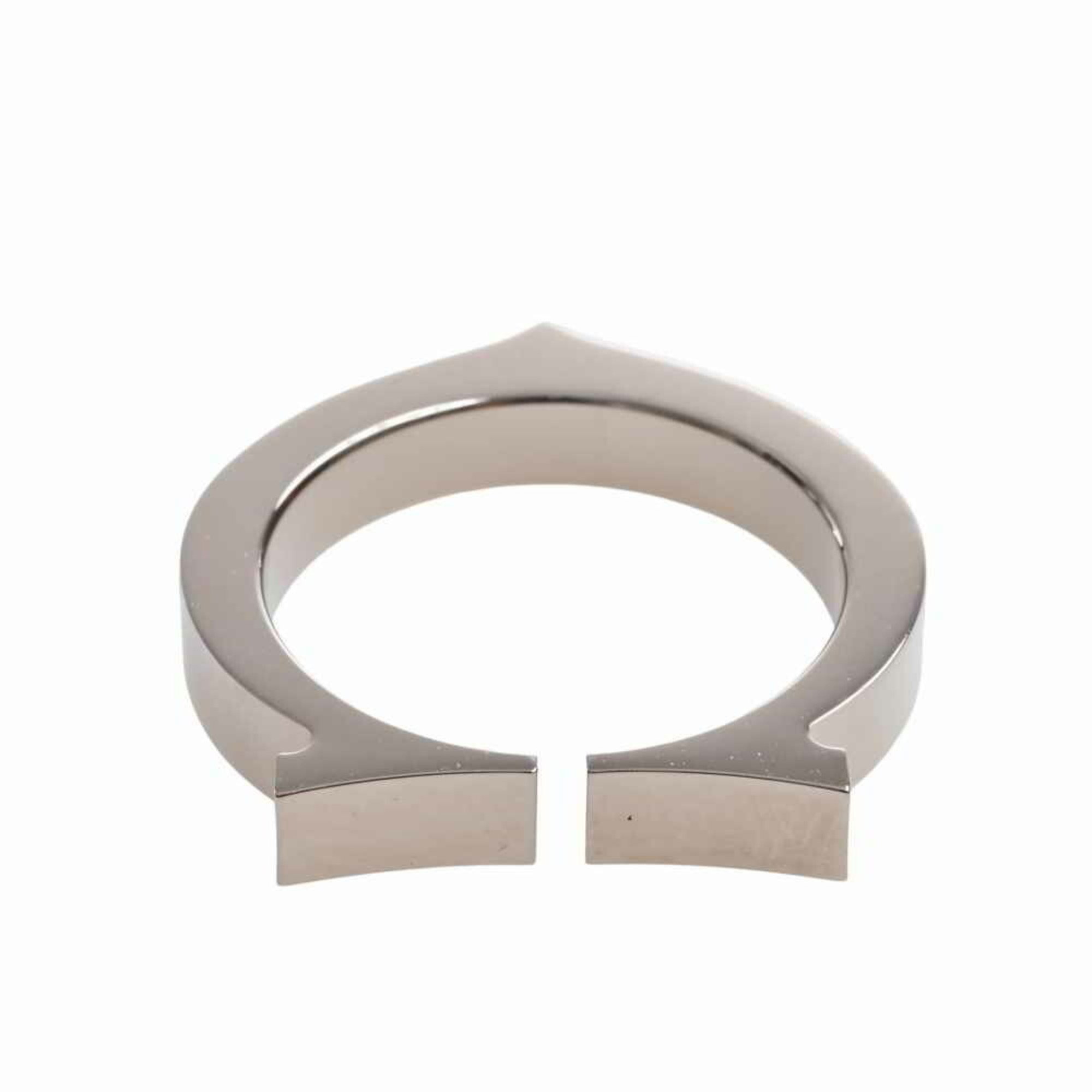 Cartier K18wg C Flat Ring  Ladies
